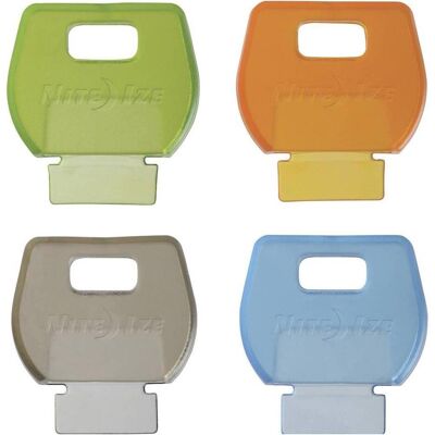 Nite Ize, Schlüsselanhänger, IdentiKey™ Covers 4 Stueck assortiert, Mehrfarbig Nite Ize, Schlüsselanhänger, IdentiKey™ Covers 4 Stueck assortiert, Mehrfarbig