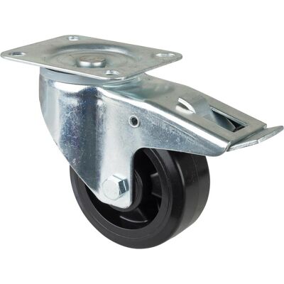 BS Rollen, Möbelrollen, Transp.geräte-Lenkrolle, m.Totalfestst.,Rad Ø 125mm, LSS420.B60, 300kg, stahl vz BS Rollen, Möbelrollen, Transp.geräte-Lenkrolle, m.Totalfestst.,Rad Ø 125mm, LSS420.B60, 300kg, stahl vz