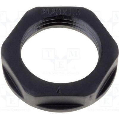 Helukabel, Muttern + Unterlegscheiben, Nakrętka poliamidowa M20 KMK-PA czarna M20x1,5 98165 (M20) Helukabel, Muttern + Unterlegscheiben, Nakrętka poliamidowa M20 KMK-PA czarna M20x1,5 98165 (M20)