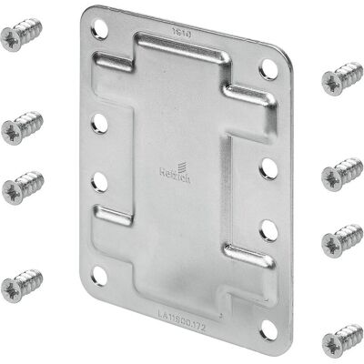 Hettich, Holzverbinder, TopLine L Verbindungslasche gross, Stahl verzinkt (Verbindungsbleche, 1 Stk.) Hettich, Holzverbinder, TopLine L Verbindungslasche gross, Stahl verzinkt (Verbindungsbleche, 1 Stk.)