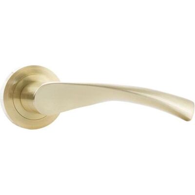 Domoletti, Möbelgriff, DOOR HANDLE A01-32 INDOOR MAT BRASS Domoletti, Möbelgriff, DOOR HANDLE A01-32 INDOOR MAT BRASS