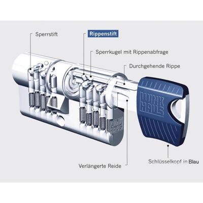 Winkhaus, Türschloss + Schliesszylinder, Einbaudoppelzylinder key Tec RPE, Lagerprogramm, 30/40, Messing vernickelt matt (Profilzylinder) Winkhaus, Türschloss + Schliesszylinder, Einbaudoppelzylinder key Tec RPE, Lagerprogramm, 30/40, Messing vernickelt matt (Profilzylinder)