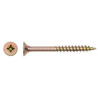 Haushalt, Dübel, CHIPBOARD SCREW 5.0X50/30 YLW ZP10PCS G1 (10 Stk.) Haushalt, Dübel, CHIPBOARD SCREW 5.0X50/30 YLW ZP10PCS G1 (10 Stk.)