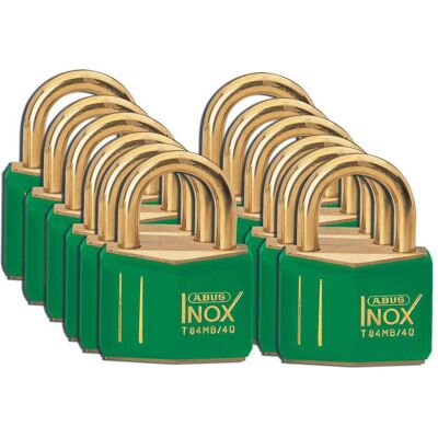 Brady, Vorhängeschloss, Messingvorhängeschloss, Grün, Bügelstärke 6,5mm, Bügelhöhe 21mm, (Keyed Different) ( 12er Pa Brady, Vorhängeschloss, Messingvorhängeschloss, Grün, Bügelstärke 6,5mm, Bügelhöhe 21mm, (Keyed Different) ( 12er Pa