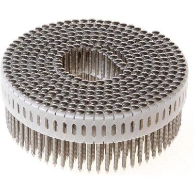 Paslode, Nägel, Befestigung 391068 IN-TAPE 2,5 X 50 Coilnägel 0° IN-Tape, Edelstahl A2 (gerillt) 9.750 Stück (9750 Stk., 50 mm) Paslode, Nägel, Befestigung 391068 IN-TAPE 2,5 X 50 Coilnägel 0° IN-Tape, Edelstahl A2 (gerillt) 9.750 Stück (9750 Stk., 50 mm)