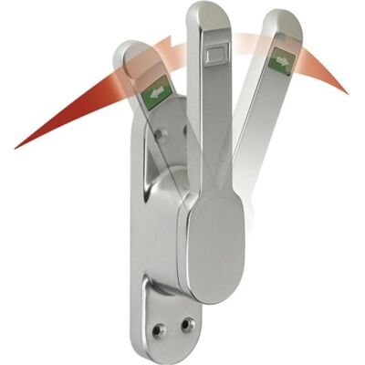 Deni, Zubehör Türbeschlag, Türtreibriegel VARIO DIN links / rechts silber eloxiert Leichtmetall 30 mm Rundstange 10 mm Deni, Zubehör Türbeschlag, Türtreibriegel VARIO DIN links / rechts silber eloxiert Leichtmetall 30 mm Rundstange 10 mm