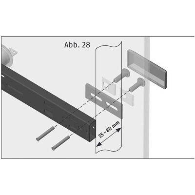 Abus, Zubehör Gebäudesicherheit, PA1018 schwarz Befestigungs-Set Abus, Zubehör Gebäudesicherheit, PA1018 schwarz Befestigungs-Set