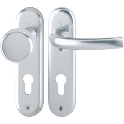 Hoppe Tôkyô Aluminium-Kurzschild-Wechselgarnitur - Türgriff-Set für Wohnungsabschlusstüren Hoppe Tôkyô Aluminium-Kurzschild-Wechselgarnitur - Türgriff-Set für Wohnungsabschlusstüren