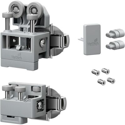 Hettich, Zubehör Türbeschlag, Beschlagset mittel WingLine L o. Schliessautomatik re gr Hettich, Zubehör Türbeschlag, Beschlagset mittel WingLine L o. Schliessautomatik re gr