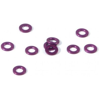HPI, Muttern + Unterlegscheiben, ALUMINIUMSCHEIBE 3x6x0,75mm (LILA 10 ST. HPI, Muttern + Unterlegscheiben, ALUMINIUMSCHEIBE 3x6x0,75mm (LILA 10 ST.