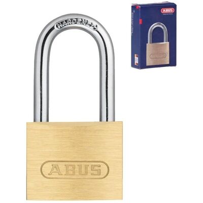 Abus, Vorhängeschloss, Long arch brass padlock 713/25hb25, 25 mm, box Abus, Vorhängeschloss, Long arch brass padlock 713/25hb25, 25 mm, box