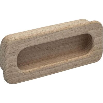 Alles im griff, Möbelgriff, Muschelgriff Cidras Breite 110 mm, Einlassmass 102 x 42 mm, Buche roh Alles im griff, Möbelgriff, Muschelgriff Cidras Breite 110 mm, Einlassmass 102 x 42 mm, Buche roh