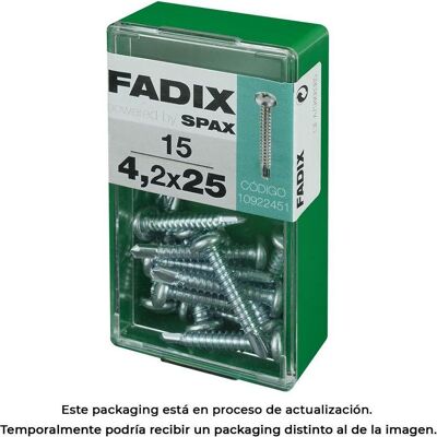 Fadix, Nägel, Box s 15 Stück. Schraube mit Gewinde Blech cr autot. 4,2x25mm (15 Stk., 25 mm) Fadix, Nägel, Box s 15 Stück. Schraube mit Gewinde Blech cr autot. 4,2x25mm (15 Stk., 25 mm)