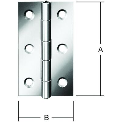 Magni, Scharnier, Vormann DIN-Scharnier schmal 90X46 verz. Magni, Scharnier, Vormann DIN-Scharnier schmal 90X46 verz.