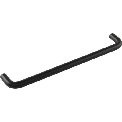 Hettich, Möbelgriff, Griff Sulis ø 10 mm, LA 192 mm, Breite 202 mm, Stahl schwarz lackiert Hettich, Möbelgriff, Griff Sulis ø 10 mm, LA 192 mm, Breite 202 mm, Stahl schwarz lackiert