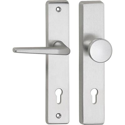 Marchesi, Türgriff + Türgarnitur, SH-Wechselgarnitur RIVA Knopf rund, TS 37-49/64-73, ohne Kzs., silber (Türgarnitur) Marchesi, Türgriff + Türgarnitur, SH-Wechselgarnitur RIVA Knopf rund, TS 37-49/64-73, ohne Kzs., silber (Türgarnitur)