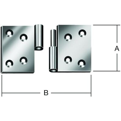 Vormann, Scharnier, Ger.Aushebescharn.rts 70X100 verz Vormann, Scharnier, Ger.Aushebescharn.rts 70X100 verz