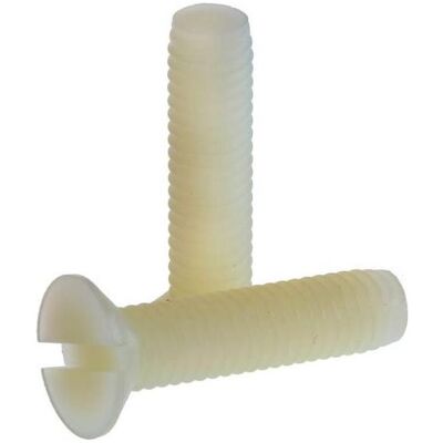 RS PRO, Schrauben, Senkkopf Schlitz Schrauben, M6 x 25mm Nylon (100 Schrauben pro Stück, 6 x 25 mm) RS PRO, Schrauben, Senkkopf Schlitz Schrauben, M6 x 25mm Nylon (100 Schrauben pro Stück, 6 x 25 mm)