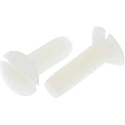 RS PRO, Schrauben, Senkkopf Schlitz Schrauben, M6 x 20mm Nylon (100 Schrauben pro Stück, 6 x 20 mm) RS PRO, Schrauben, Senkkopf Schlitz Schrauben, M6 x 20mm Nylon (100 Schrauben pro Stück, 6 x 20 mm)