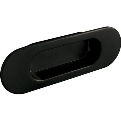 Estamp, Möbelgriff, Muschelgriff Zalya Breite 151 mm, Einlassmass 102 x 25 mm, ZN schwarz matt Estamp, Möbelgriff, Muschelgriff Zalya Breite 151 mm, Einlassmass 102 x 25 mm, ZN schwarz matt