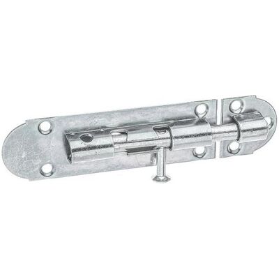 Alberts, Holzverbinder, Grendelriegel mit Knopf und vorgestanzter, abknickbarer Schlaufe, 100 x 30 mm, Galv. gelb verzinkt (Grendelriegel) Alberts, Holzverbinder, Grendelriegel mit Knopf und vorgestanzter, abknickbarer Schlaufe, 100 x 30 mm, Galv. gelb verzinkt (Grendelriegel)