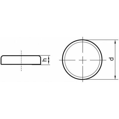BELOH - BM 33.203/C - 10 x 4,5 mm - NdFeB Flachgreifer - Magnet BELOH - BM 33.203/C - 10 x 4,5 mm - NdFeB Flachgreifer - Magnet