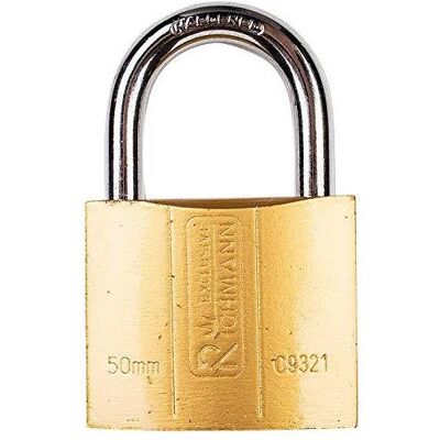 Richmann, Vorhängeschloss, Goldenes Vorhängeschloss – 50 mm – Robust – Inklusive 4 Schlüsseln Richmann, Vorhängeschloss, Goldenes Vorhängeschloss – 50 mm – Robust – Inklusive 4 Schlüsseln