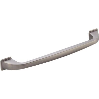 Grimme, Möbelgriff, Griff Mansel LA 160 mm, Breite 192 mm, Aluminium Edelstahl Effekt dunkel Grimme, Möbelgriff, Griff Mansel LA 160 mm, Breite 192 mm, Aluminium Edelstahl Effekt dunkel