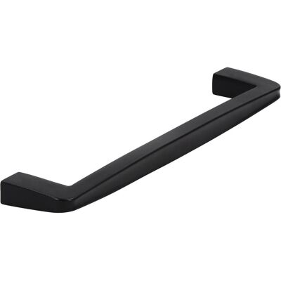 Siro, Möbelgriff, Griff Bias LA 160 mm, Breite 172 mm, Zinkdruckguss schwarz matt Siro, Möbelgriff, Griff Bias LA 160 mm, Breite 172 mm, Zinkdruckguss schwarz matt