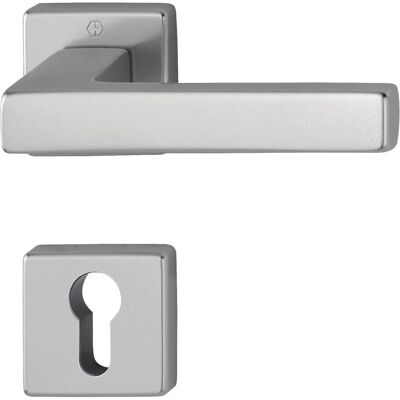 Hoppe, Türgriff + Türgarnitur, Drückergarnitur AUSTIN - auf Rosette PZ, Aluminium Edelstahl Effekt Hoppe, Türgriff + Türgarnitur, Drückergarnitur AUSTIN - auf Rosette PZ, Aluminium Edelstahl Effekt