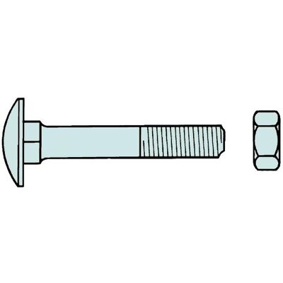 Werkstarck, Schrauben, Flachrundschrauben DIN 603 (25 Schrauben pro Stück) Werkstarck, Schrauben, Flachrundschrauben DIN 603 (25 Schrauben pro Stück)