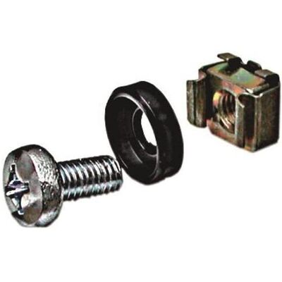 Schweitzer Schrauben, Muttern und Unterlegscheiben für Rack (Packung mit 100), Serverschrank Zubehör Schweitzer Schrauben, Muttern und Unterlegscheiben für Rack (Packung mit 100), Serverschrank Zubehör