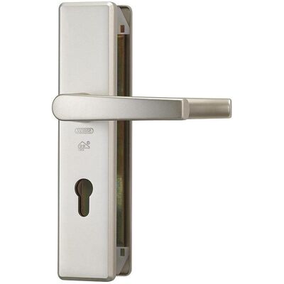 Abus, Türgriff + Türgarnitur, HLT612 F2 EK Schutzbeschlag DG, neusilber Abus, Türgriff + Türgarnitur, HLT612 F2 EK Schutzbeschlag DG, neusilber