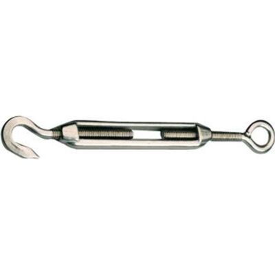 Pösamo, Zubehör Kette + Seil, Niro Spannschloss 1480 Edelstahl A4 M8 mit Haken und Öse Pösamo, Zubehör Kette + Seil, Niro Spannschloss 1480 Edelstahl A4 M8 mit Haken und Öse