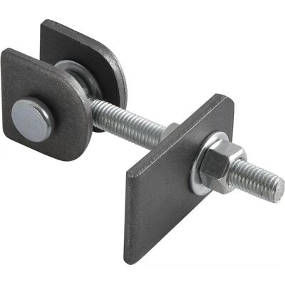 Croso, Zubehör Türbeschlag, Anschweisstorband verstellbar, Länge 130 mm, Stahl blank/ verzinkt Croso, Zubehör Türbeschlag, Anschweisstorband verstellbar, Länge 130 mm, Stahl blank/ verzinkt