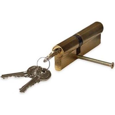Haushalt, Türschloss + Schliesszylinder, CYLINDER LOCK 75MM 35X40 BRASS 5 KEYS (Profilzylinder) Haushalt, Türschloss + Schliesszylinder, CYLINDER LOCK 75MM 35X40 BRASS 5 KEYS (Profilzylinder)