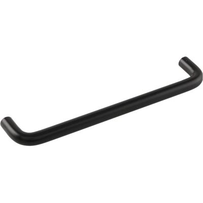 Hettich, Möbelgriff, Griff Sulis ø 10 mm, LA 160 mm, Breite 168 mm, Stahl schwarz lackiert Hettich, Möbelgriff, Griff Sulis ø 10 mm, LA 160 mm, Breite 168 mm, Stahl schwarz lackiert