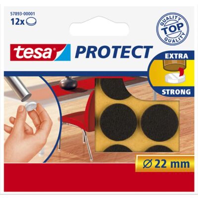 tesa, Möbelgleiter + Schutzpuffer, PROTECT Filzgleiter rund (Filzgleiter, 12 Stk.) tesa, Möbelgleiter + Schutzpuffer, PROTECT Filzgleiter rund (Filzgleiter, 12 Stk.)