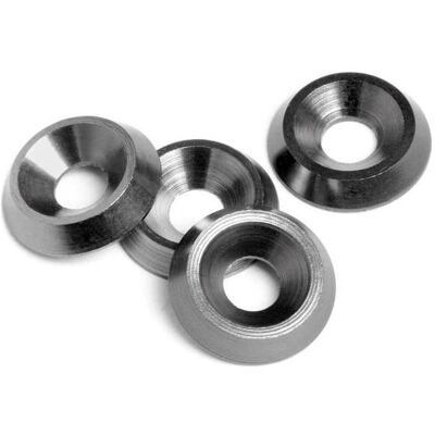 HPI, Muttern + Unterlegscheiben, E10 CONE WASHER 3x9x2mm (Gunmetal/4pcs) HPI, Muttern + Unterlegscheiben, E10 CONE WASHER 3x9x2mm (Gunmetal/4pcs)