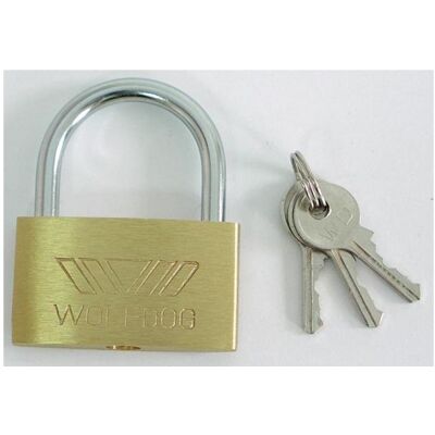 Mega, Vorhängeschloss, Brass padlock 50mm 3 keys - 24050 Mega, Vorhängeschloss, Brass padlock 50mm 3 keys - 24050