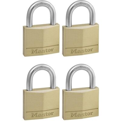 Master Lock, Vorhängeschloss, Vorhängeschloss 4er Set (50mm) 150EURQNOP Master Lock, Vorhängeschloss, Vorhängeschloss 4er Set (50mm) 150EURQNOP