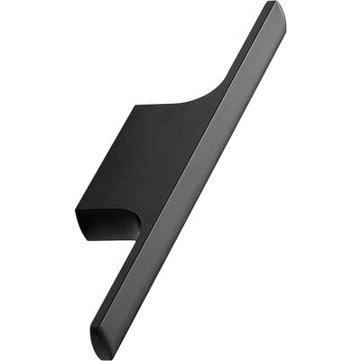 Furnipart, Möbelgriff, Möbelgriff Tau Breite 126 mm, Aluminium schwarz matt gebürstet Furnipart, Möbelgriff, Möbelgriff Tau Breite 126 mm, Aluminium schwarz matt gebürstet