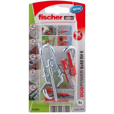 Fischer, Dübel, DuoPower 8x40 RH K Fischer, Dübel, DuoPower 8x40 RH K