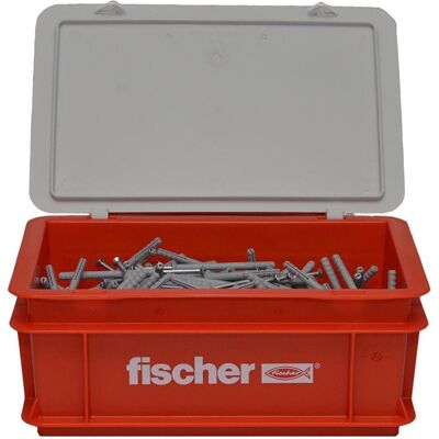 Fischer, Dübel, 523730 Nagelplug/slagplug NS met verzonken kop in krat - 8 x 80mm (200st) (200 Stk.) Fischer, Dübel, 523730 Nagelplug/slagplug NS met verzonken kop in krat - 8 x 80mm (200st) (200 Stk.)