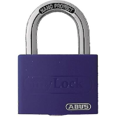 Abus, Vorhängeschloss, Zylindervorhangschloss T65AL/40 lila gl. Schlosskörperbreite 43 mm Aluminium gleichschliessend Abus, Vorhängeschloss, Zylindervorhangschloss T65AL/40 lila gl. Schlosskörperbreite 43 mm Aluminium gleichschliessend