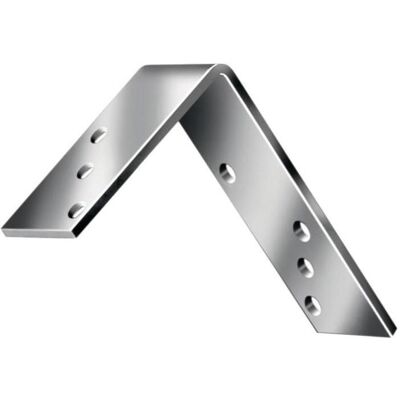 Vormann L120x80 Blau Zinkhalter - 35mm Stark, 120x80mm Vormann L120x80 Blau Zinkhalter - 35mm Stark, 120x80mm