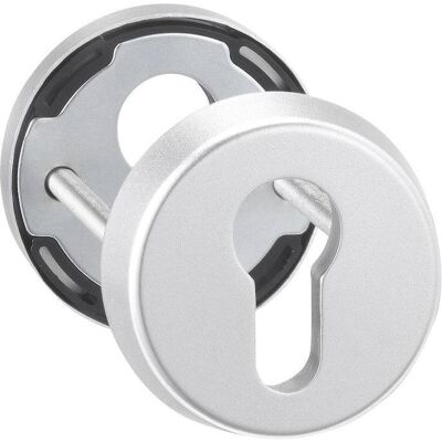 Magni, Türgriff + Türgarnitur, Schutzrosetten-Satz, 6633,rund,12mm,ES0/ PZ,F1 eloxiert,TS65-68 (Türgriff) Magni, Türgriff + Türgarnitur, Schutzrosetten-Satz, 6633,rund,12mm,ES0/ PZ,F1 eloxiert,TS65-68 (Türgriff)