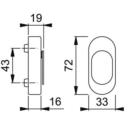Hoppe U956V F1-2 10 9999 - Tür- und Fensterbeschläge Hoppe U956V F1-2 10 9999 - Tür- und Fensterbeschläge