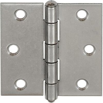 Vormann, Scharnier, Scharnier Breite 75 mm Stärke 1,75 mm Edelstahl V2A käntig Vormann, Scharnier, Scharnier Breite 75 mm Stärke 1,75 mm Edelstahl V2A käntig
