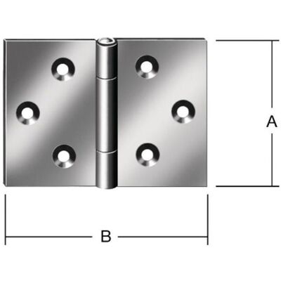 Vormann, Scharnier, Scharnier Höhe 50 mm Breite 75 mm Stärke 1,2 mm Stahl blau verzinkt gerollt, breit Vormann, Scharnier, Scharnier Höhe 50 mm Breite 75 mm Stärke 1,2 mm Stahl blau verzinkt gerollt, breit